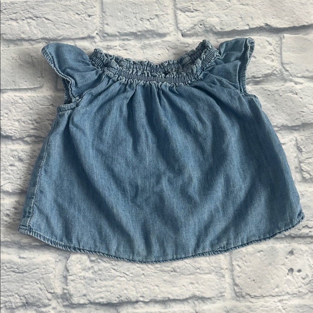 GAP Kids Light Blue Denim Blouse